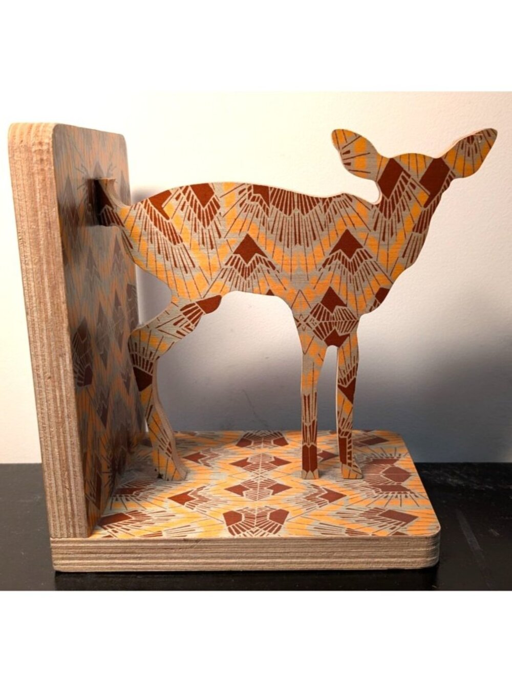 RARE Wolfum Home Adornment Deer/Fawn Single Bookend Accent Decorative Piece